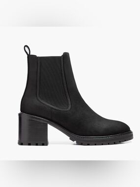 Thursday Boot Co. Sz 9 Everyday Matte Black Knockout Heel Lug-Sole Chelsea Boots